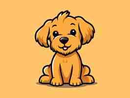 Free photo digital art cute dog