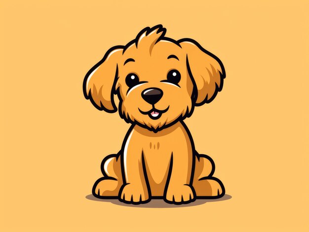 Digital art cute dog