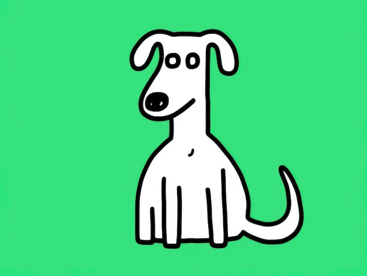 Free Photo digital art cute dog