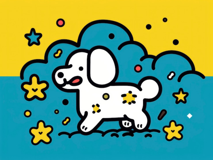 無料Photo デジタルアート 可愛い犬
