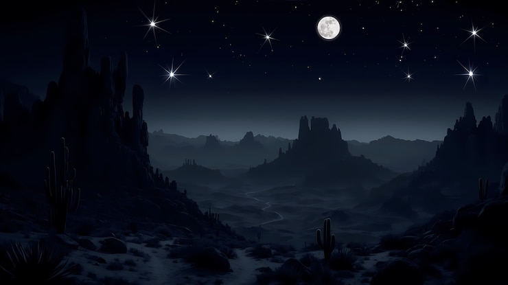 Free Photo digital art dark cosmic night sky