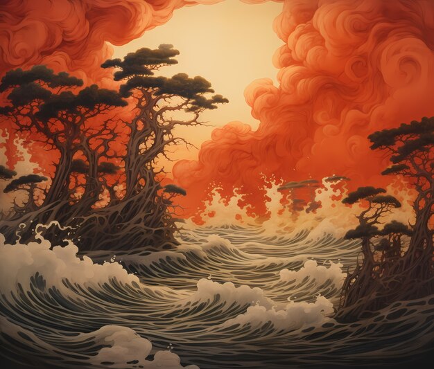 Digital art fire