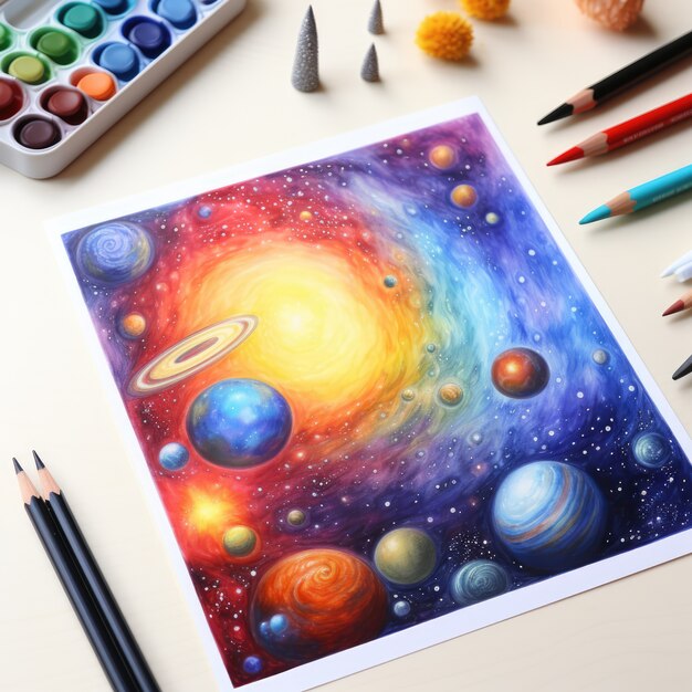 Digital art galaxy