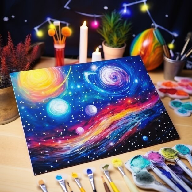 Digital art galaxy