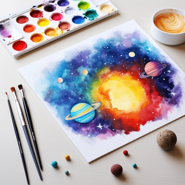 Digital art galaxy