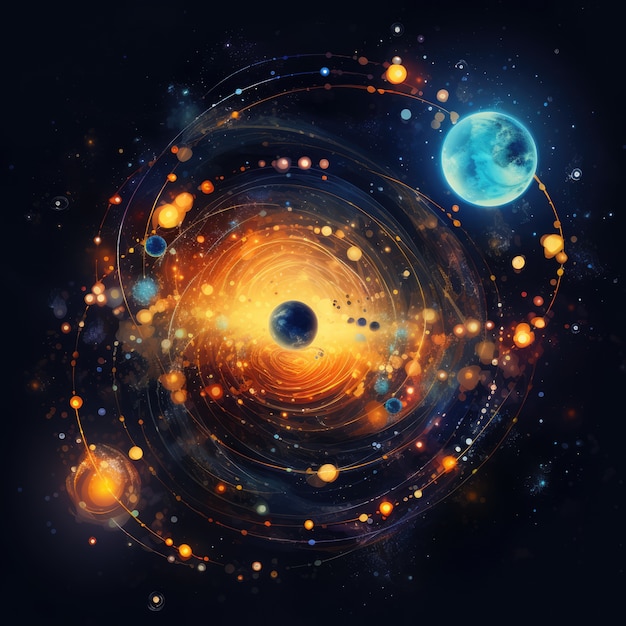 Digital art galaxy