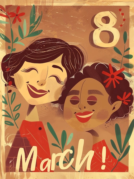 Digital art for international women's day celebration and women's rights