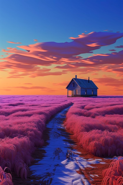 Free photo digital art isolated house'