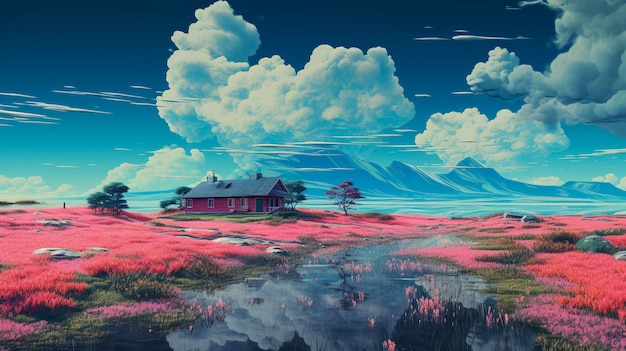 Free Photo | Digital art isolated house'