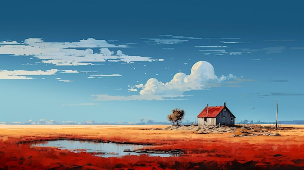 Free photo digital art isolated house