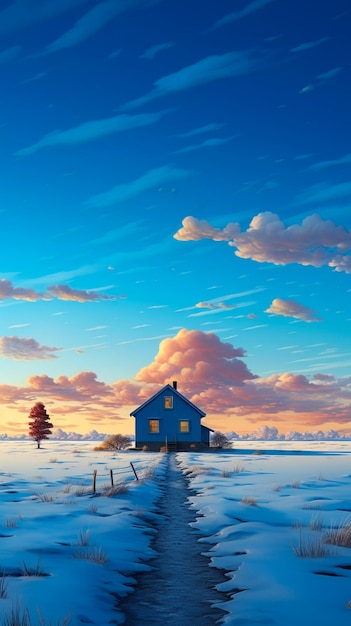 Free photo digital art isolated house