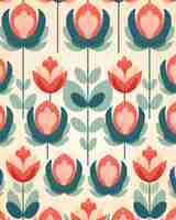 Free photo digital art of organic floral shapes pattern