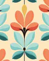 Free photo digital art of organic floral shapes pattern