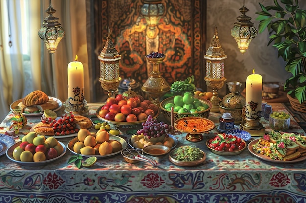 Foto gratuita celebrazione digitale dell'arte del ramadan