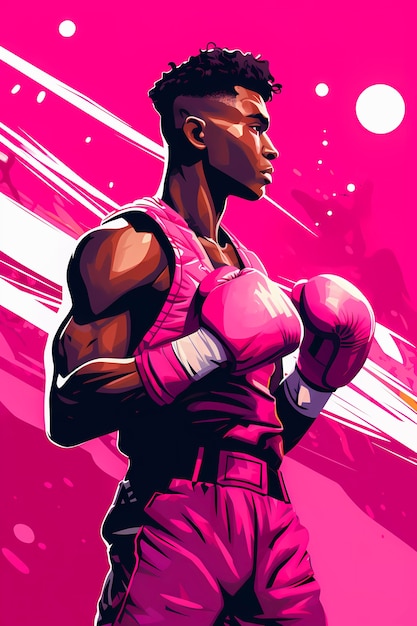 Foto gratuita celebrazione del giorno della boxe in stile arte digitale