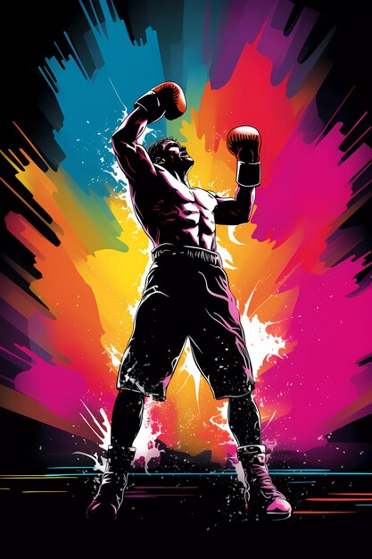 digital art style  boxing day celebration