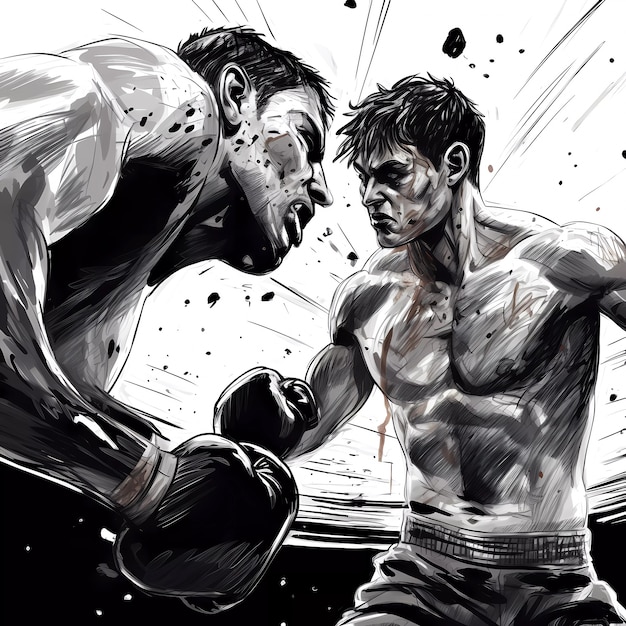 Foto gratuita celebrazione del giorno della boxe in stile arte digitale