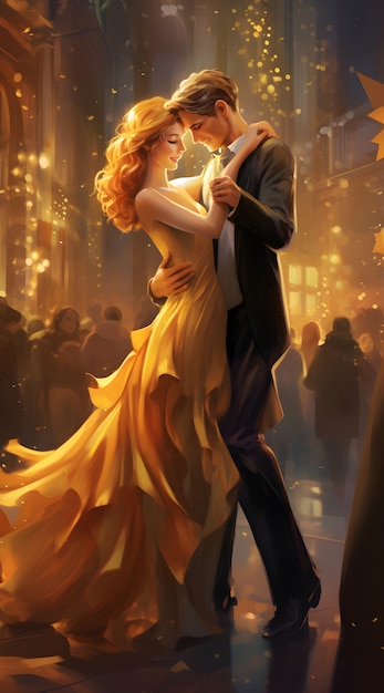 Dancing Couple Painting Images - Free Download on Freepik