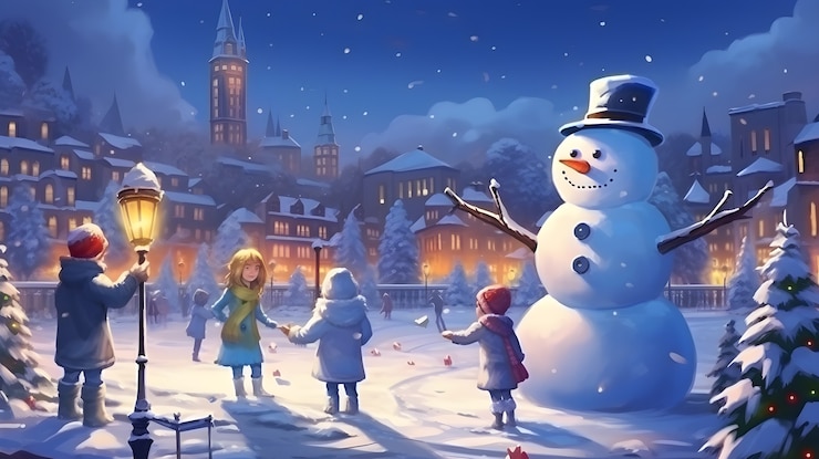 Free Photo digital art style christmas scene with traditional concept
