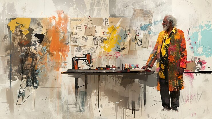 Free Photo digital art style illustration of fashion designer