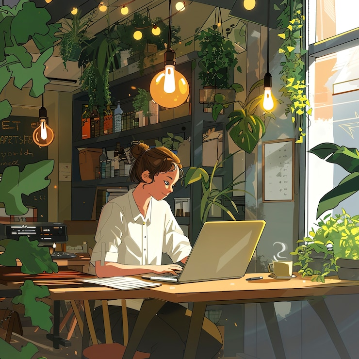 無料Photo グラフィックデザイナーのデジタルアートスタイルのイラスト