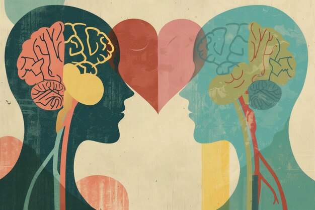 Free Photo digital art style illustration for mental health day awareness