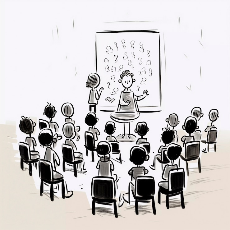 無料Photo 学校に通う若い生徒のデジタル芸術
