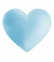 Free photo digital illustration of a simple blue heart