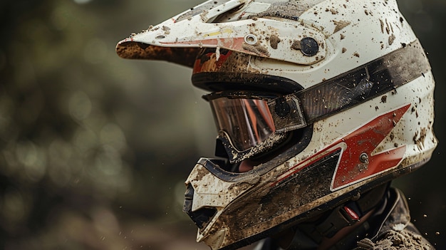 無料写真 dirt bike rider participating in races and circuits for the adventure thrill with motorcycle