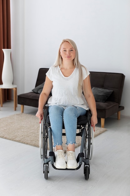Disabled person in wheelchair