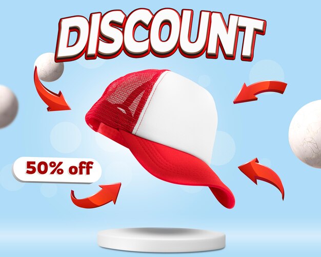 discount on cap on podium
