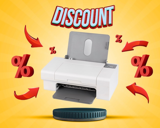 Discount on printer on podium