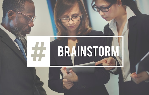 Foto gratuita discussione brainstorm business meeting briefing