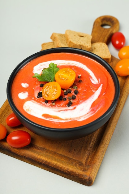 Free photo dish made from tomatoes tasty tomato soup