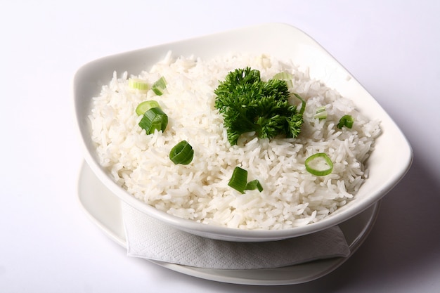 Dish with rice