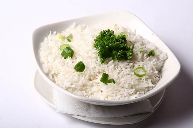 Dish with rice