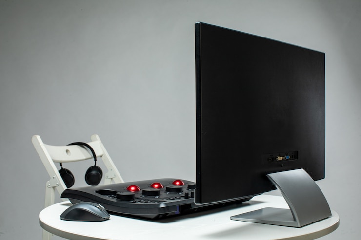 Free Photo display with some device on the table