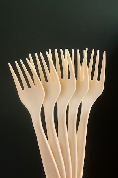 Disposable forks arrangement