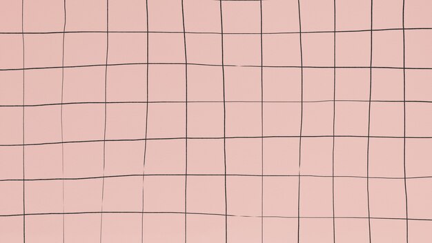 Distorting grid on dull pink wallpaper