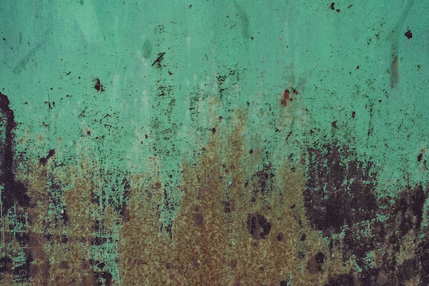Distressed overlay texture of rusted peeled metal. Grunge background.