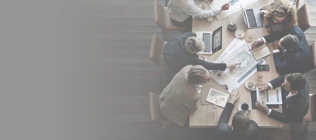 Diverse businesspeople having a meeting