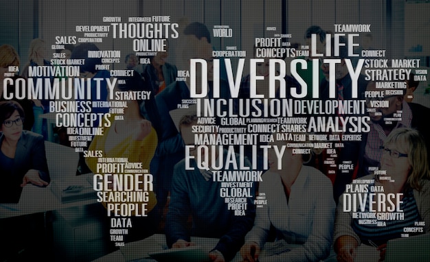 Free photo diverse equality gender innovation management concept