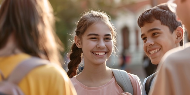 Foto gratuita adolescenti diversi che praticano attività di salute e benessere per se stessi e per la loro comunità