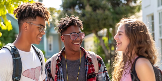 Foto gratuita adolescenti diversi che praticano attività di salute e benessere per se stessi e per la loro comunità