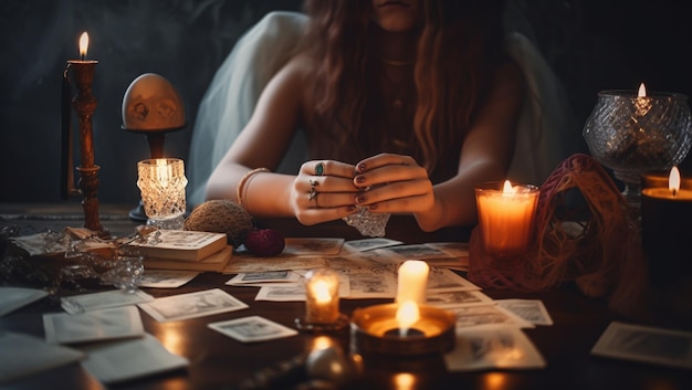 Divination and fortune telling created with Generative AI technology