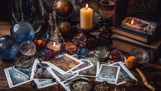Divination and fortune telling created with Generative AI technology
