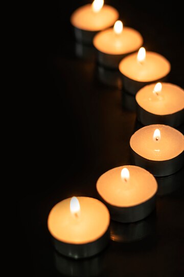 Free Photo | Diwali candle background, aesthetic flame image