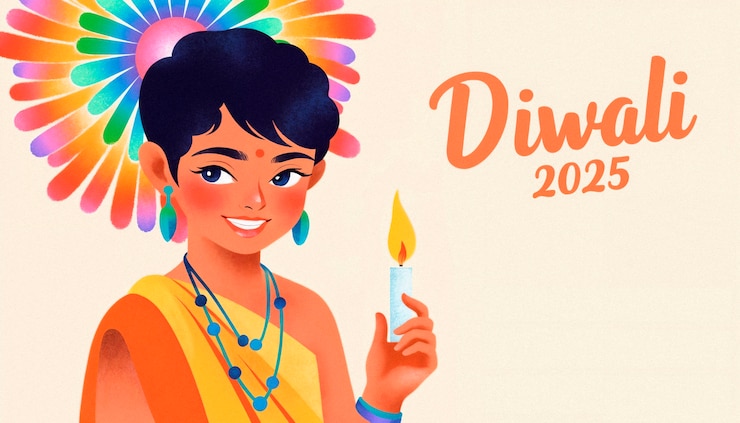 Free Photo diwali celebration: a colorful illustration of the festival of lights