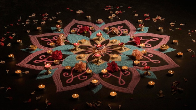 무료 사진 빛의 전통의 디 왈리 축제