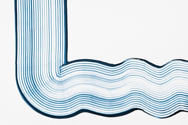 青と白の実験的な抽象芸術のDIY波テクスチャ背景